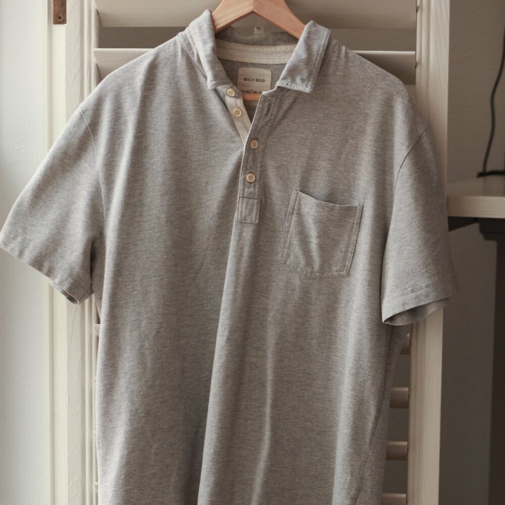 Billy Reid Light Gray Polo